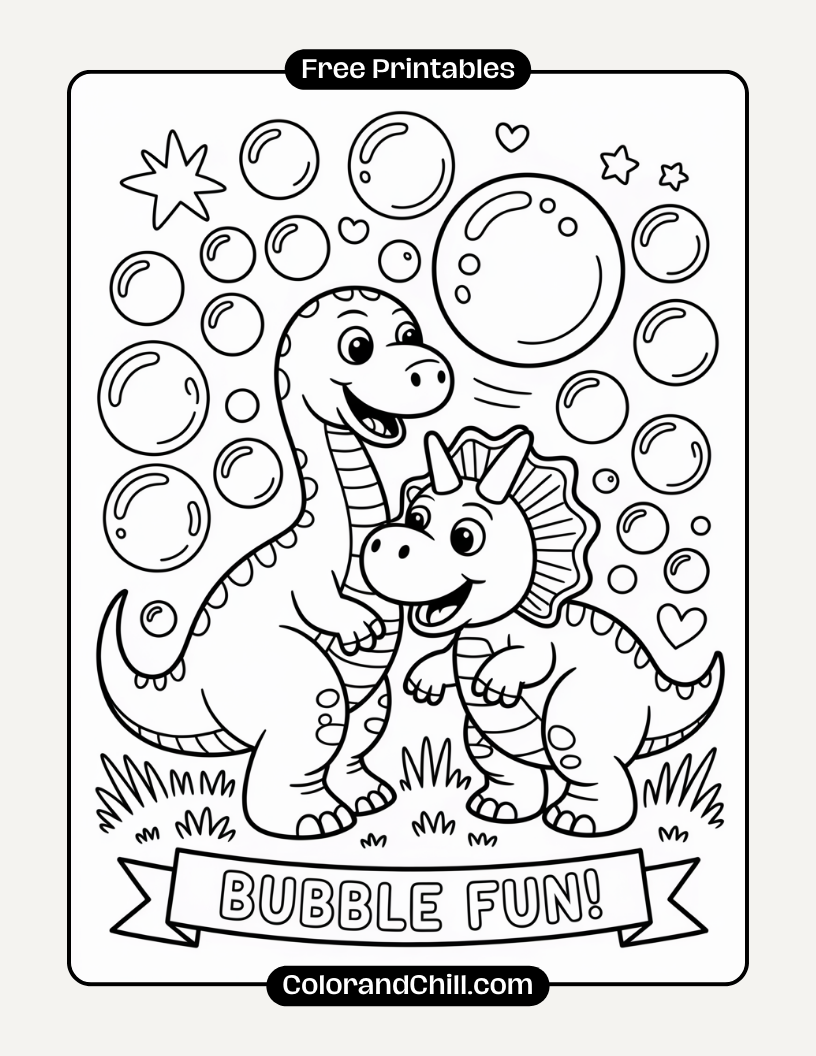 18.Dinosaur-Sleeping-Under-a-Star-Tent-Coloring-Page-3