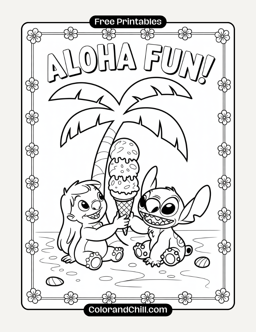 2.Lilo-and-Stitch-Trick-or-Treating-in-Monster-Costumes-Coloring-Page-29