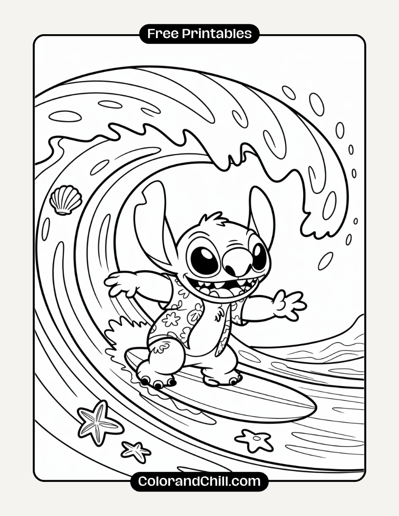 2.Lilo-and-Stitch-Trick-or-Treating-in-Monster-Costumes-Coloring-Page-31