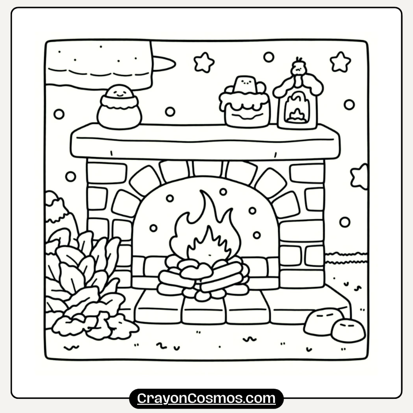 5.Fireplace-Cute-Cozy-Coloring-Page-1