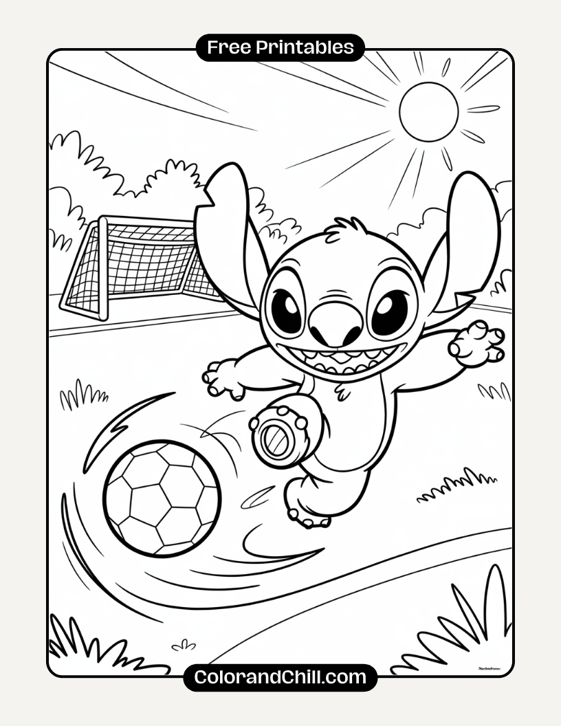 9.Stitch-Jumping-on-a-Trampoline-Coloring-Page-4