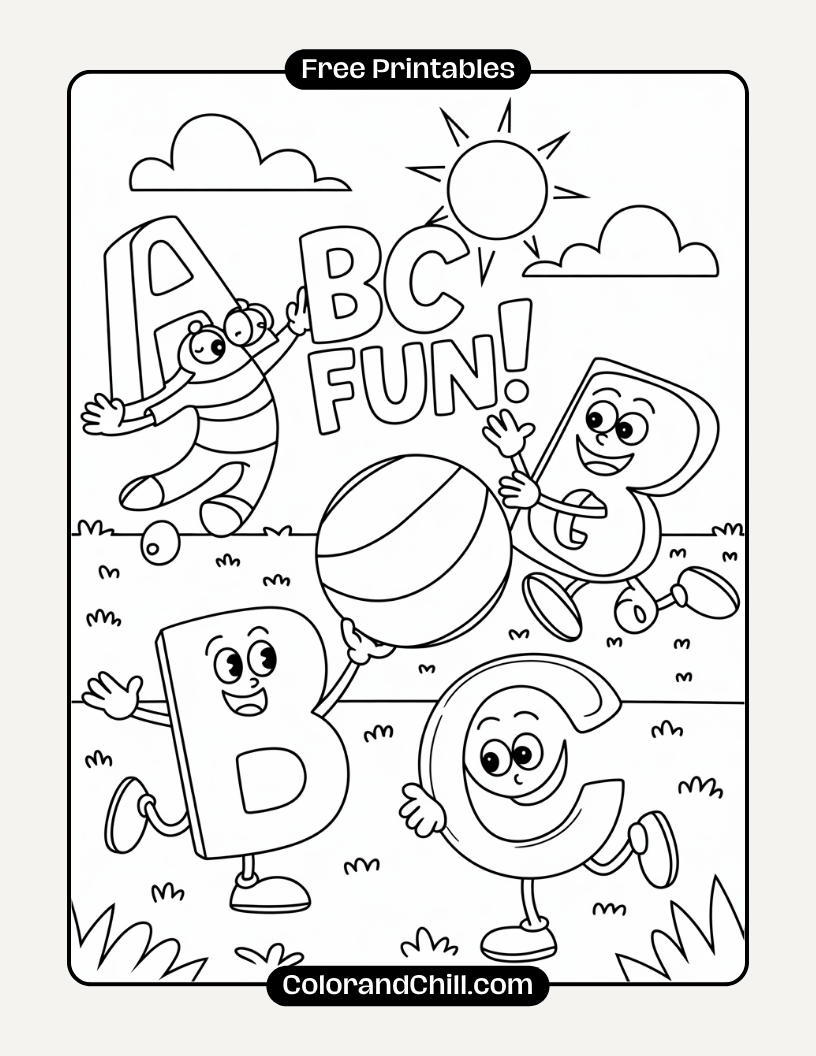 Free Printable ABC Coloring Pages for Kids (Download Now)