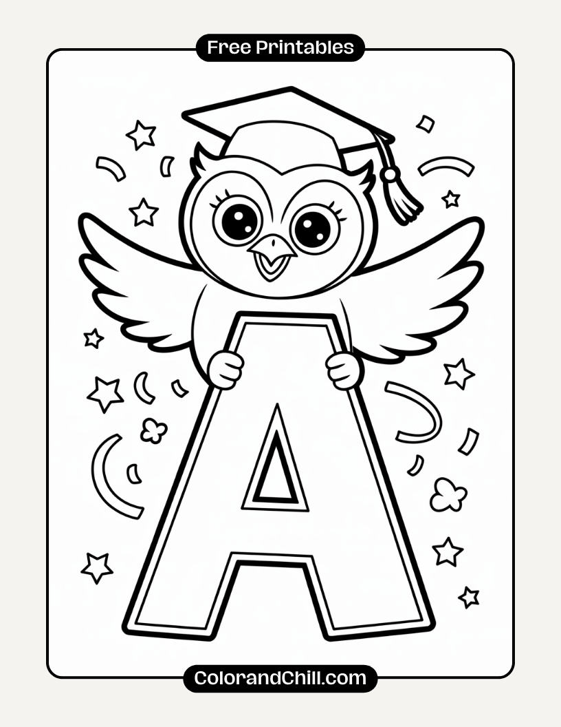 Free Printable Alphabet Coloring Pages For Kids & Toddlers