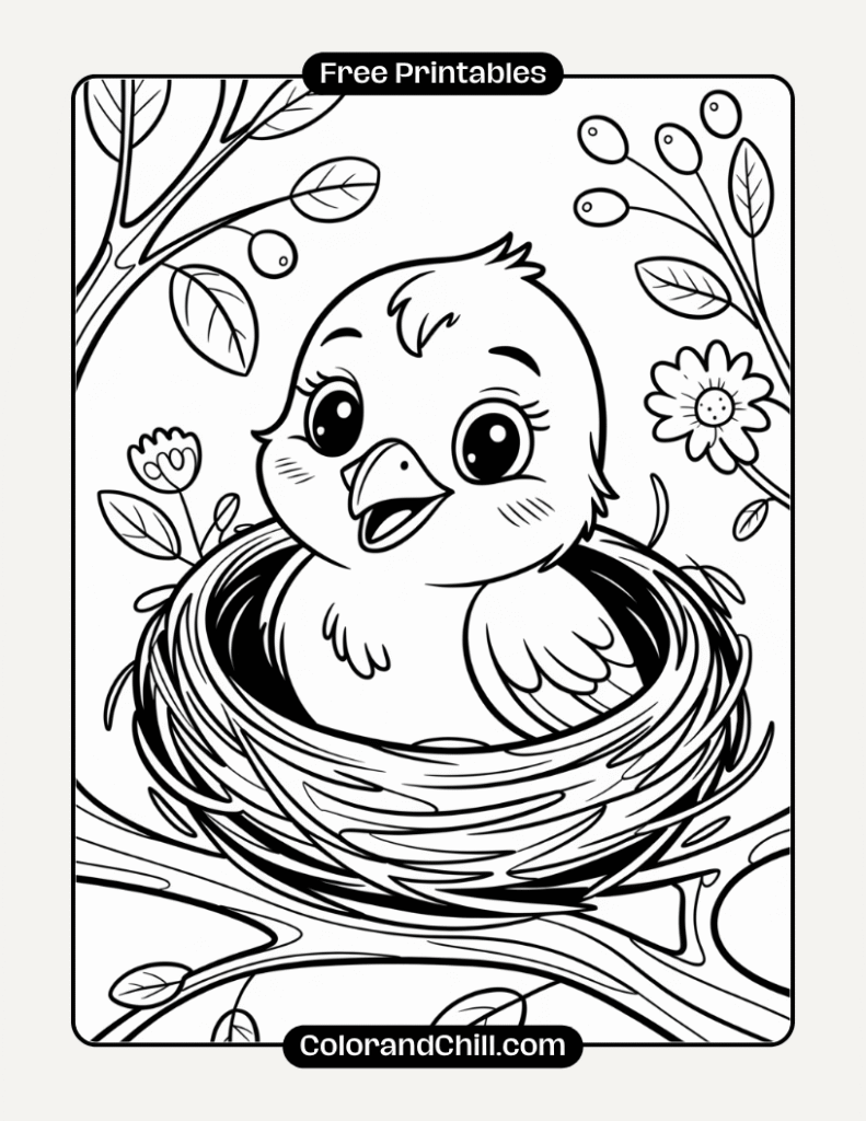Free Printable Bird Coloring Pages for Adults & Kids - Free PDF Printables