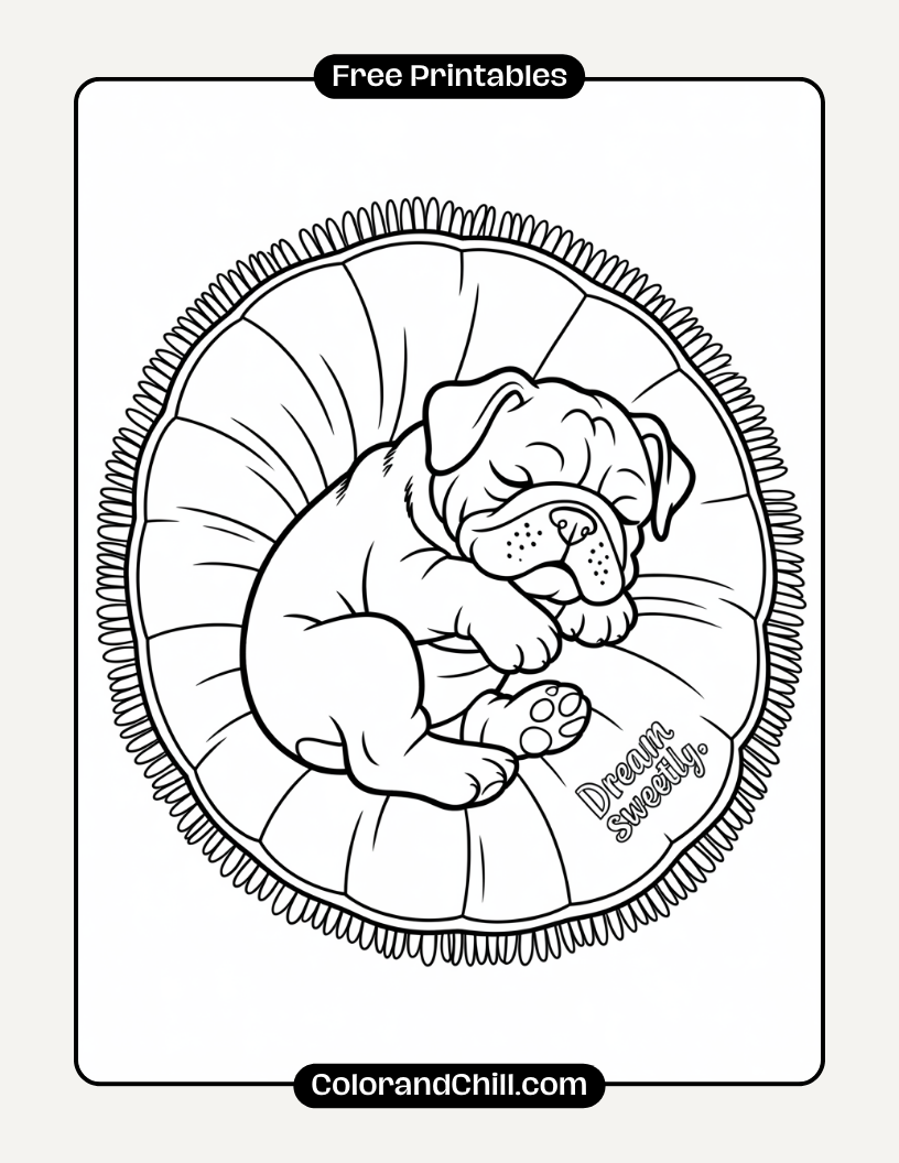 Free Printable Bulldog Coloring Pages for Kids & Adults
