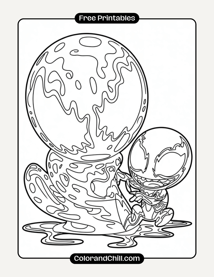 Free Carnage Coloring Page | Print & Color Venom's Foe