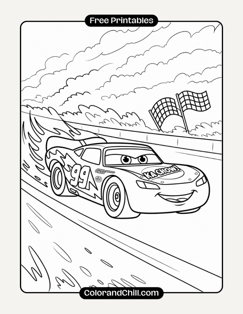 Free Printable Lightning McQueen Coloring Pages for Kids - Free PDF ...