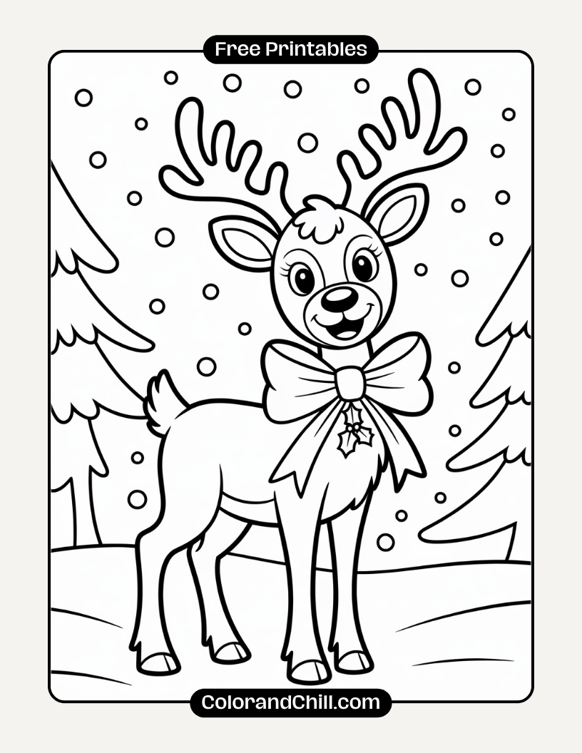 Free Printable Christmas Coloring Pages for Kids & Adults