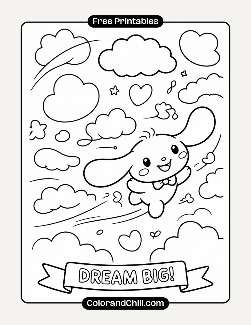 Free Printable Cinnamoroll Coloring Pages for Kids
