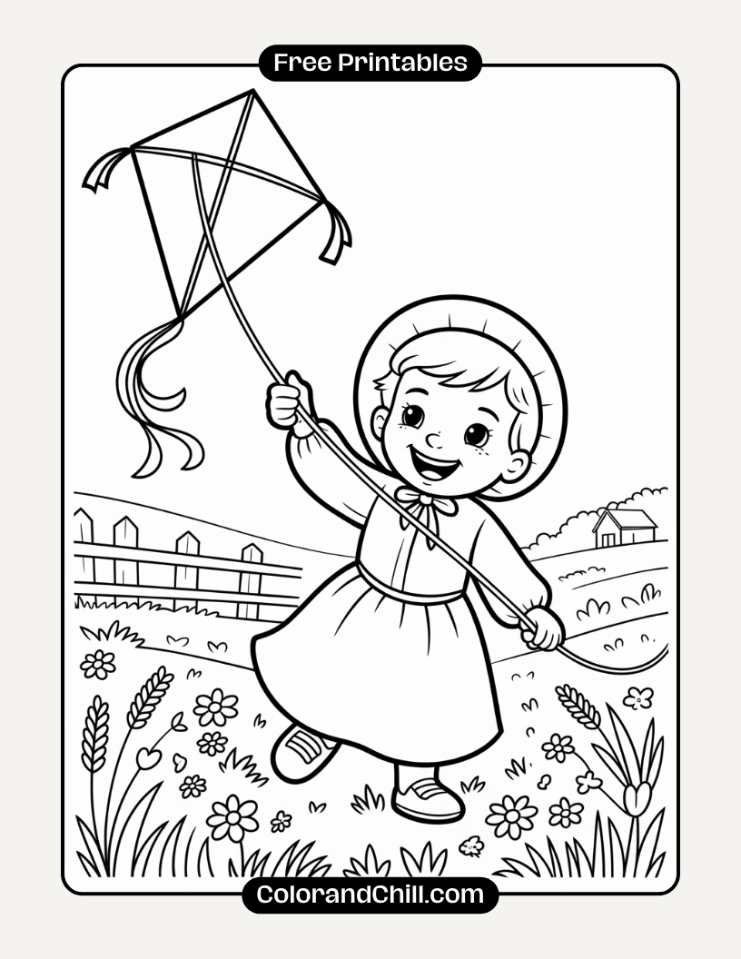 Free Printable Colonial Life Coloring Pages For Kids & Adults