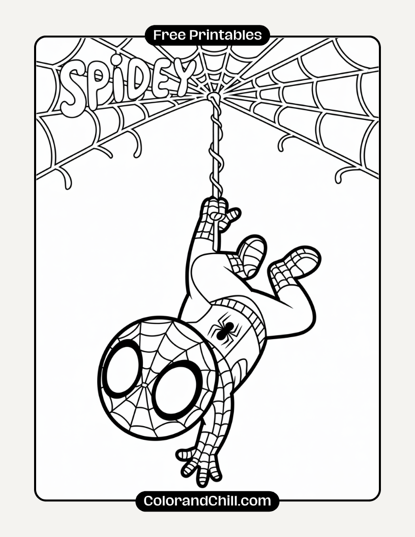 Free Spiderman Coloring Pages For Kids & Adults To Print