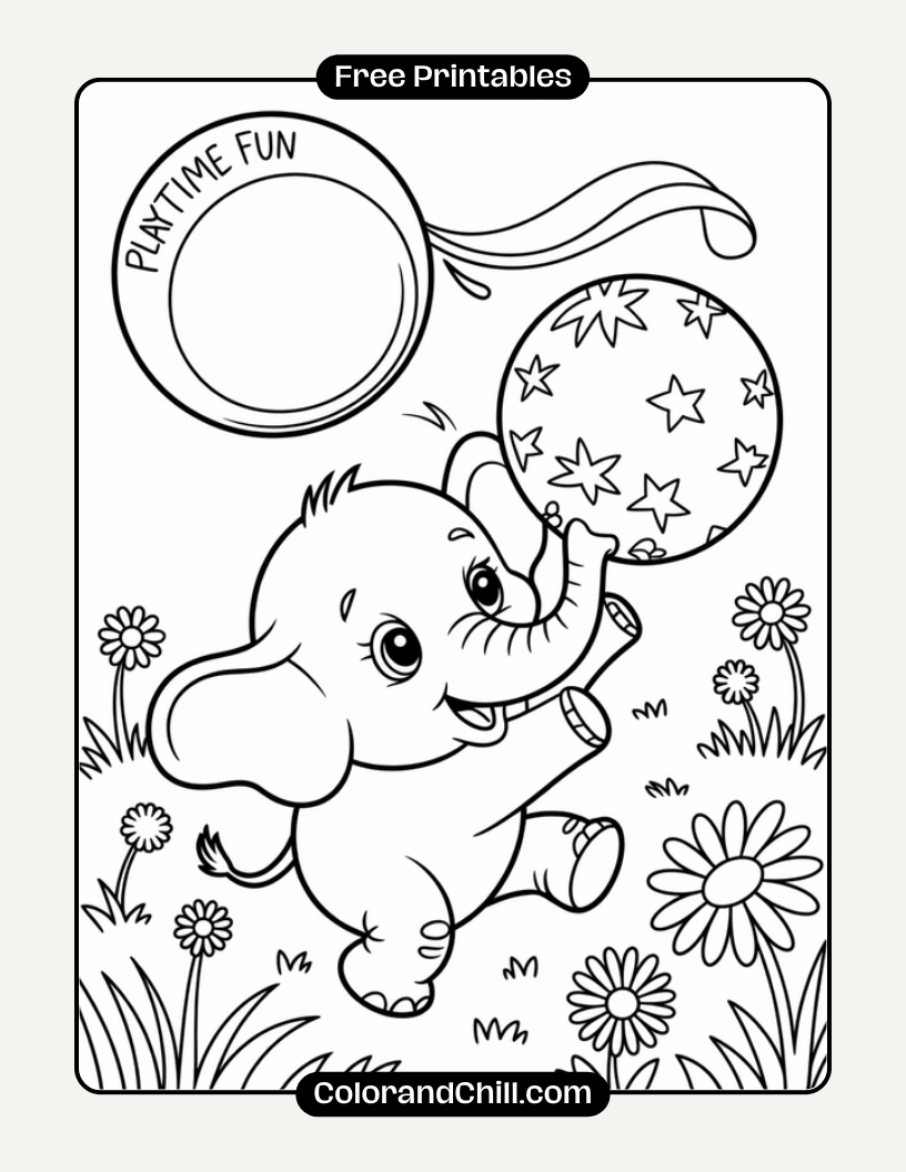 Adorable Cute Animal Coloring Pages for Kids Free Printables