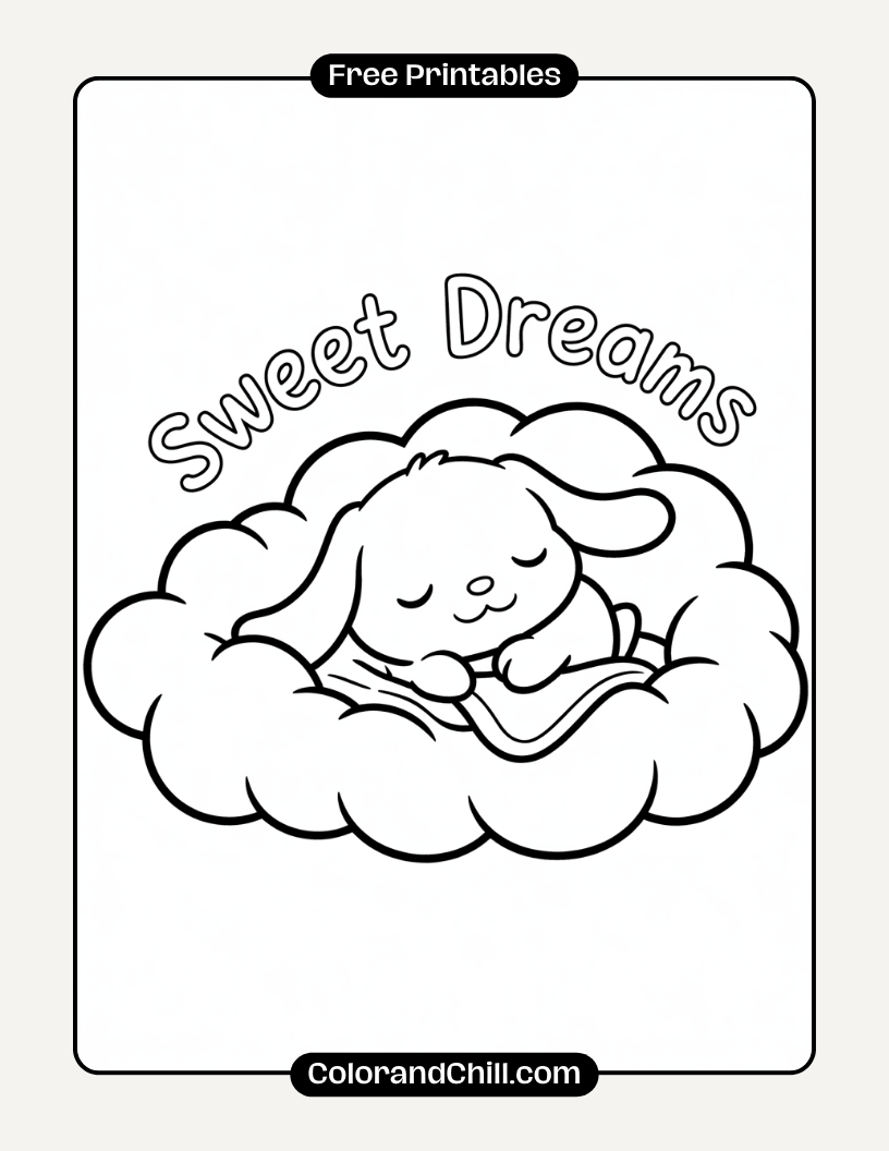 Free Cute Cinnamoroll Coloring Pages to Print & Relax