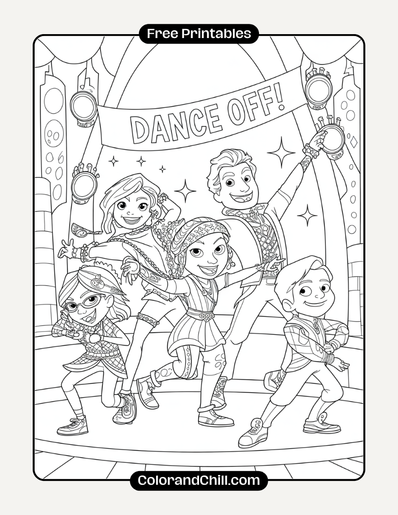 Free Printable Descendants Coloring Pages For Kids & Fans