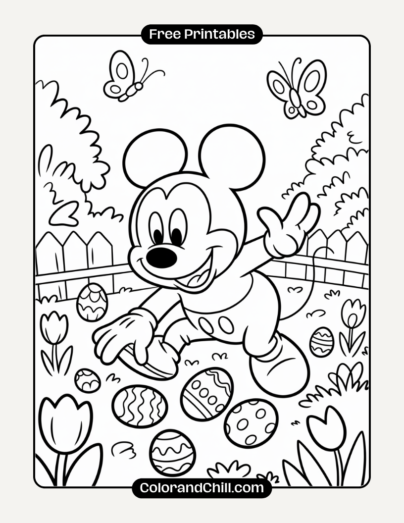 Free Disney Easter Coloring Pages To Print & Color