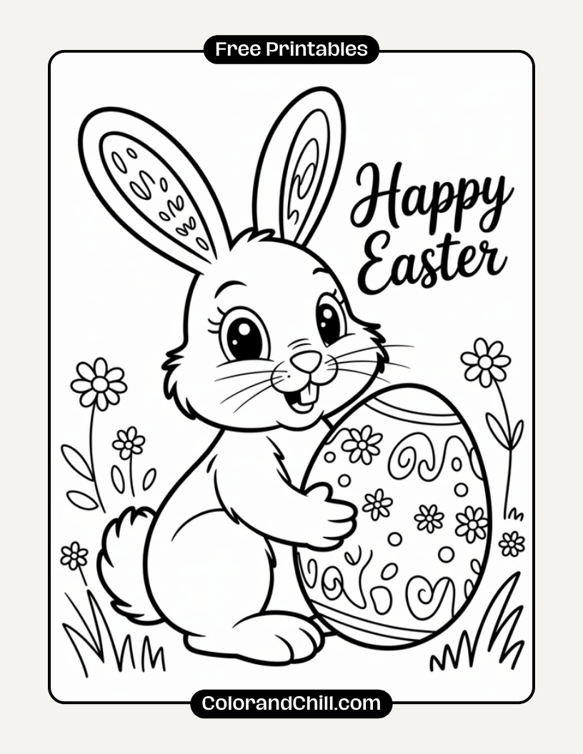 Free Printable Easter Coloring Pages for Kids