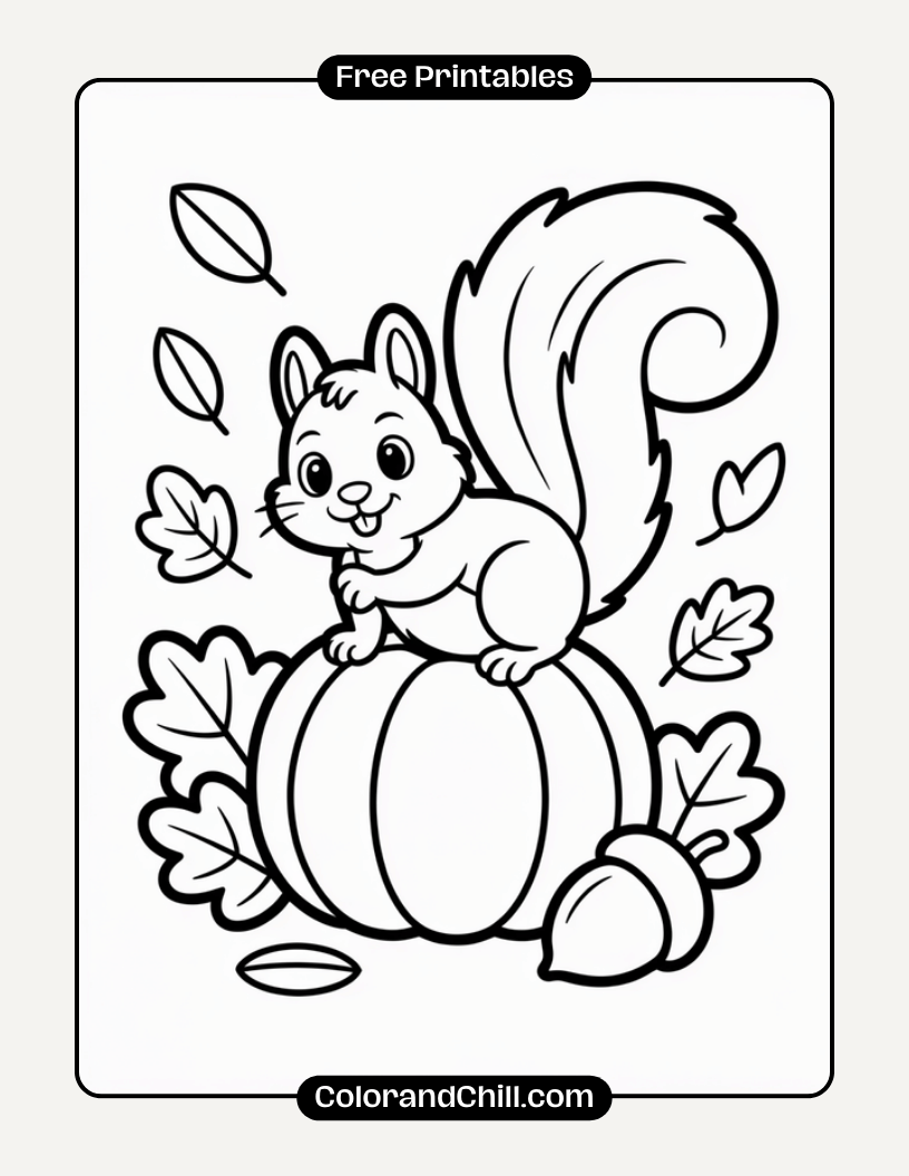 Free Printable Fall Coloring Pages For Adults & Kids