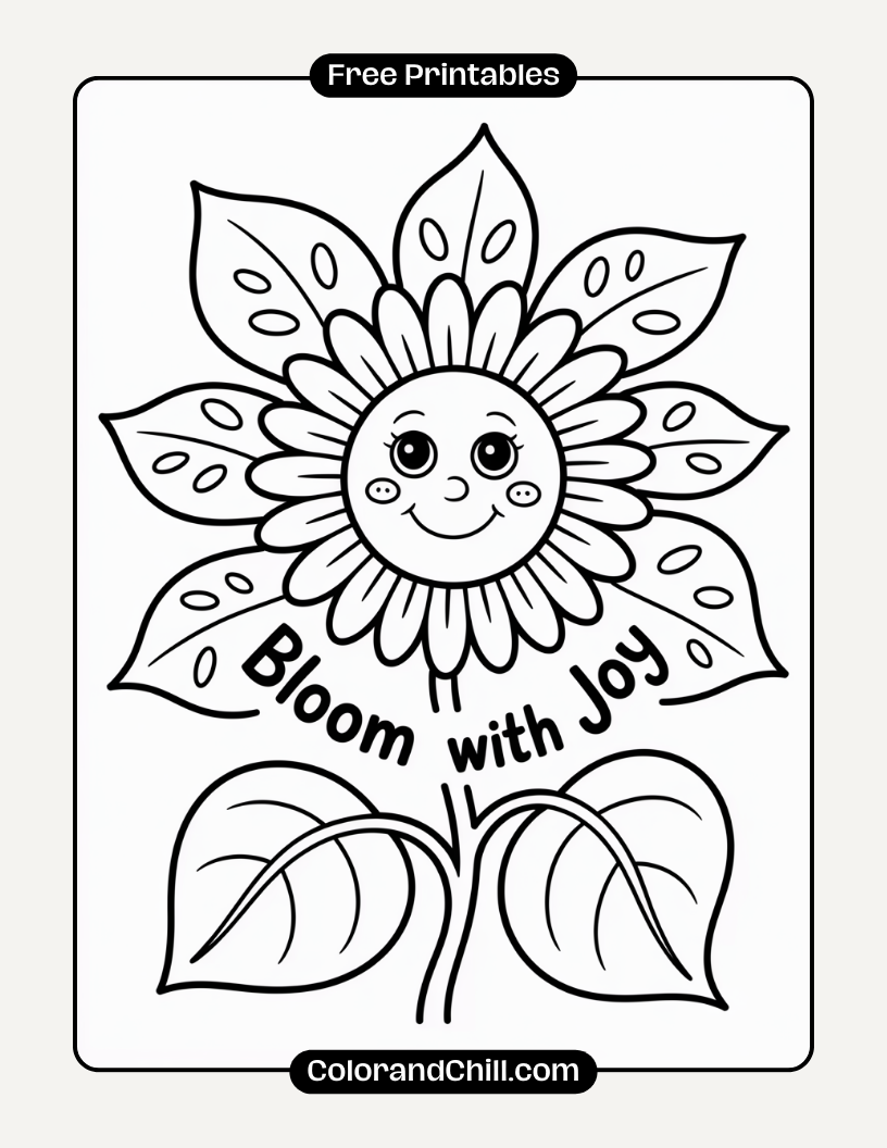 Blooming Floral Coloring Pages for Adults Stress Relief