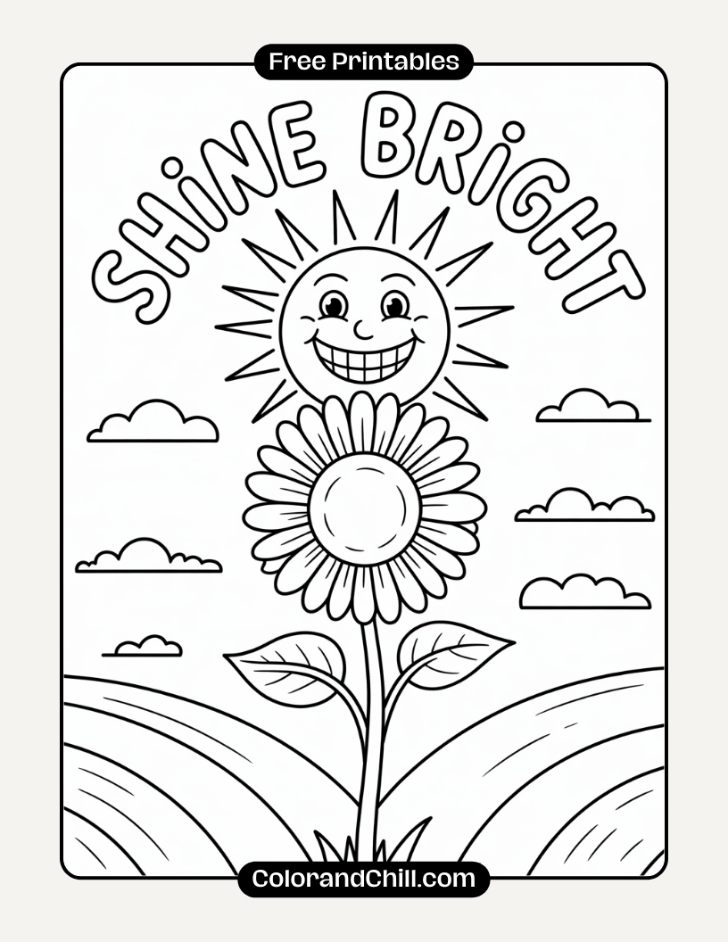 Free Printable Flower Coloring Pages for Adults & Kids