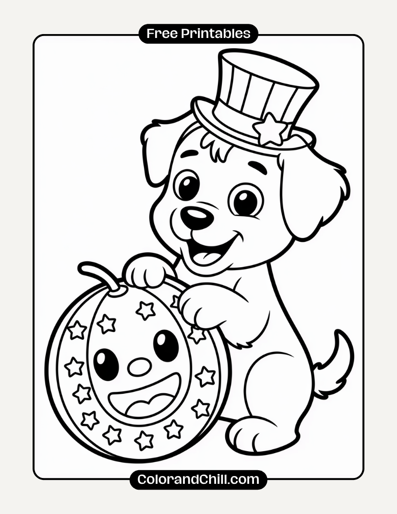 Free Printable 4th of July Coloring Pages for Kids & Adults