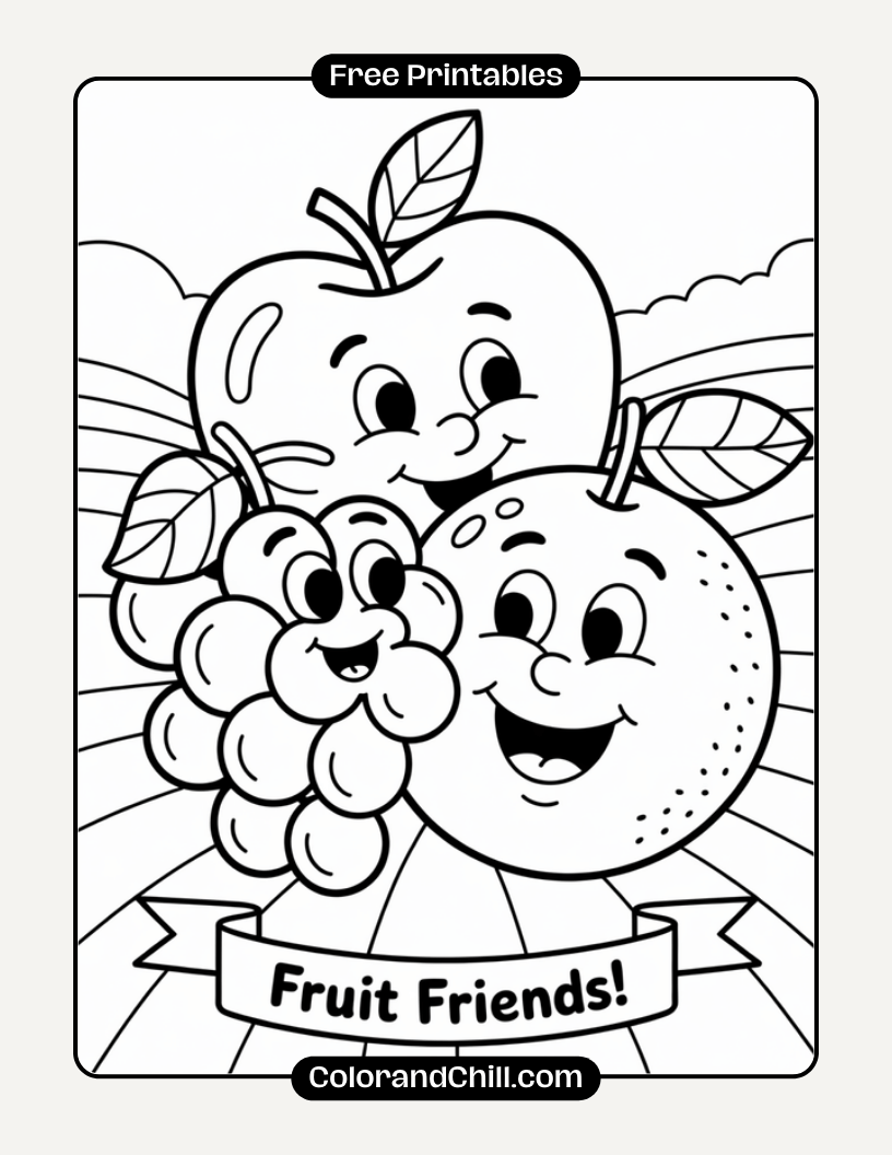 Free Fruit of the Spirit Coloring Pages | Galatians 5:22-23
