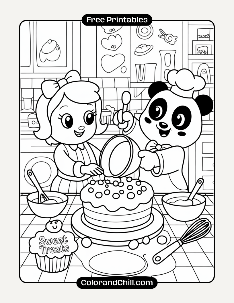 Gabby's Dollhouse Coloring Pages Free Printable Fun