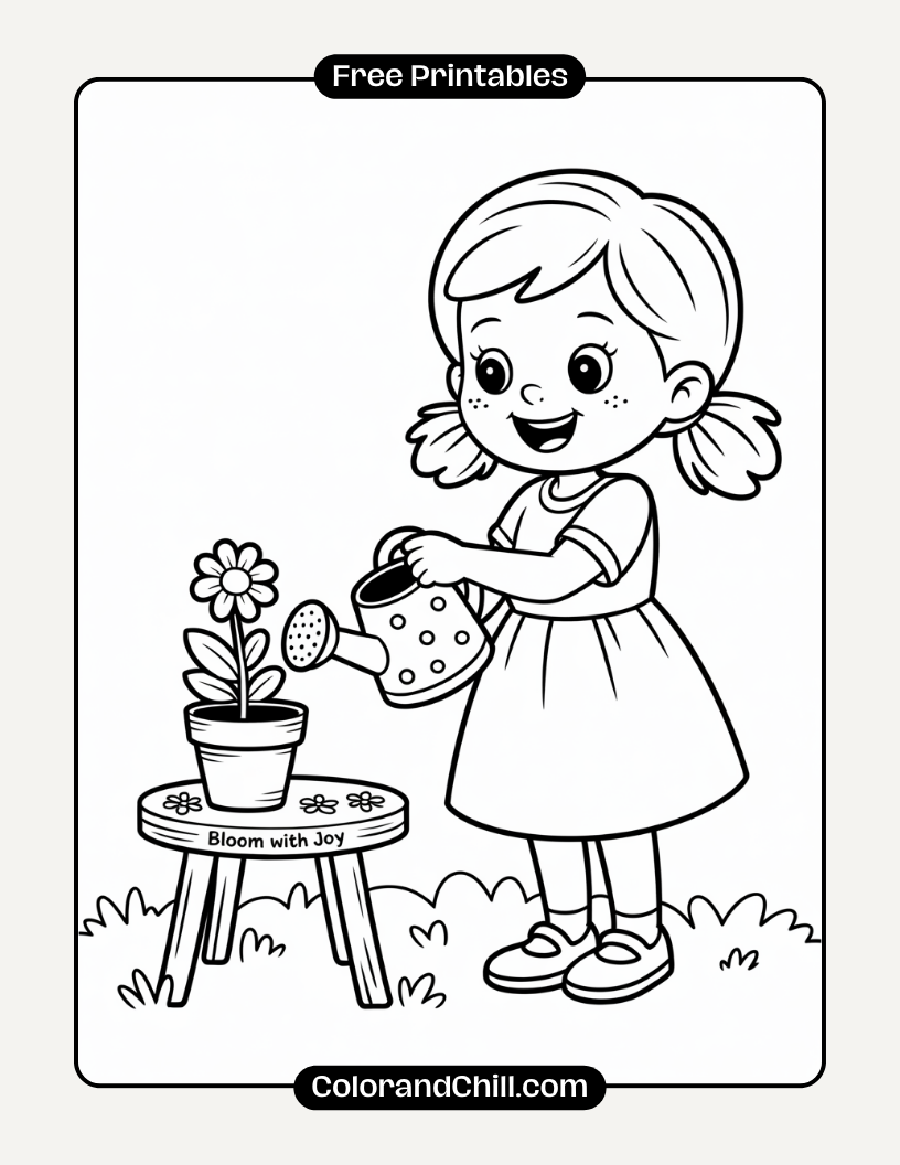 Free Printable Girl Coloring Pages For Kids & Adults