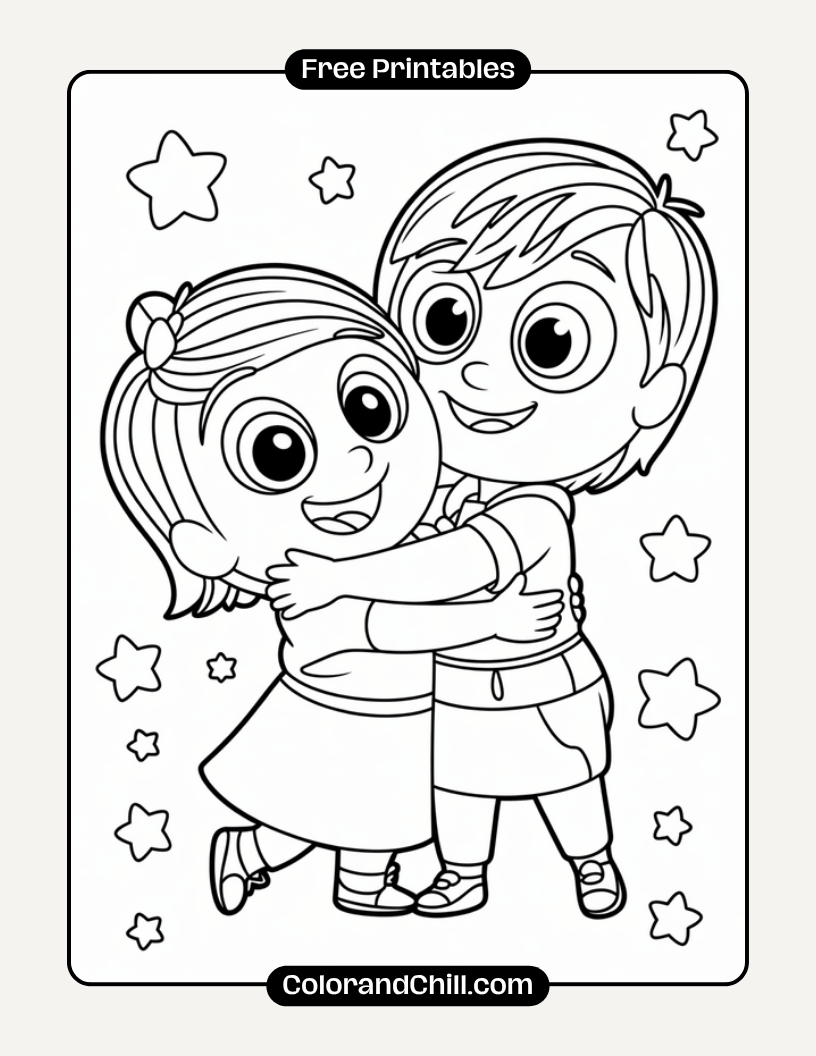 Free Inside Out 2 Coloring Pages for Kids Download Now