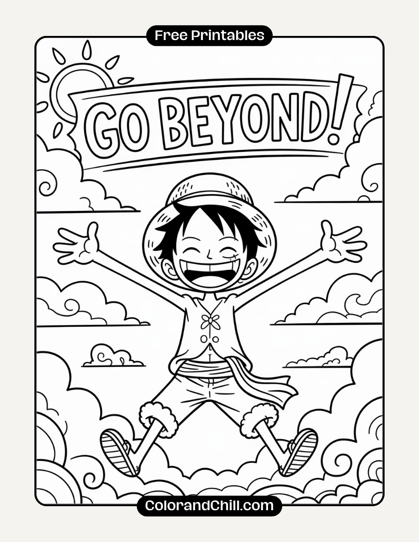 Free Luffy Coloring Pages: Epic One Piece Adventure