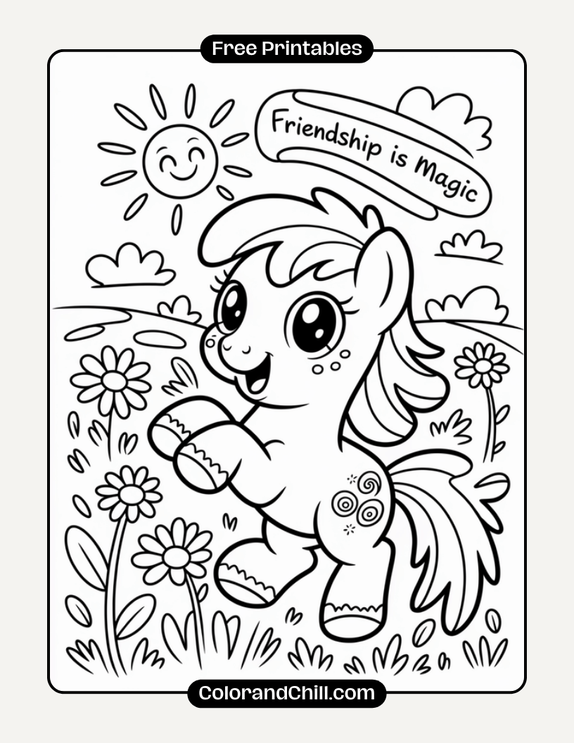 Free Printable MLP Coloring Pages for Kids & Adults