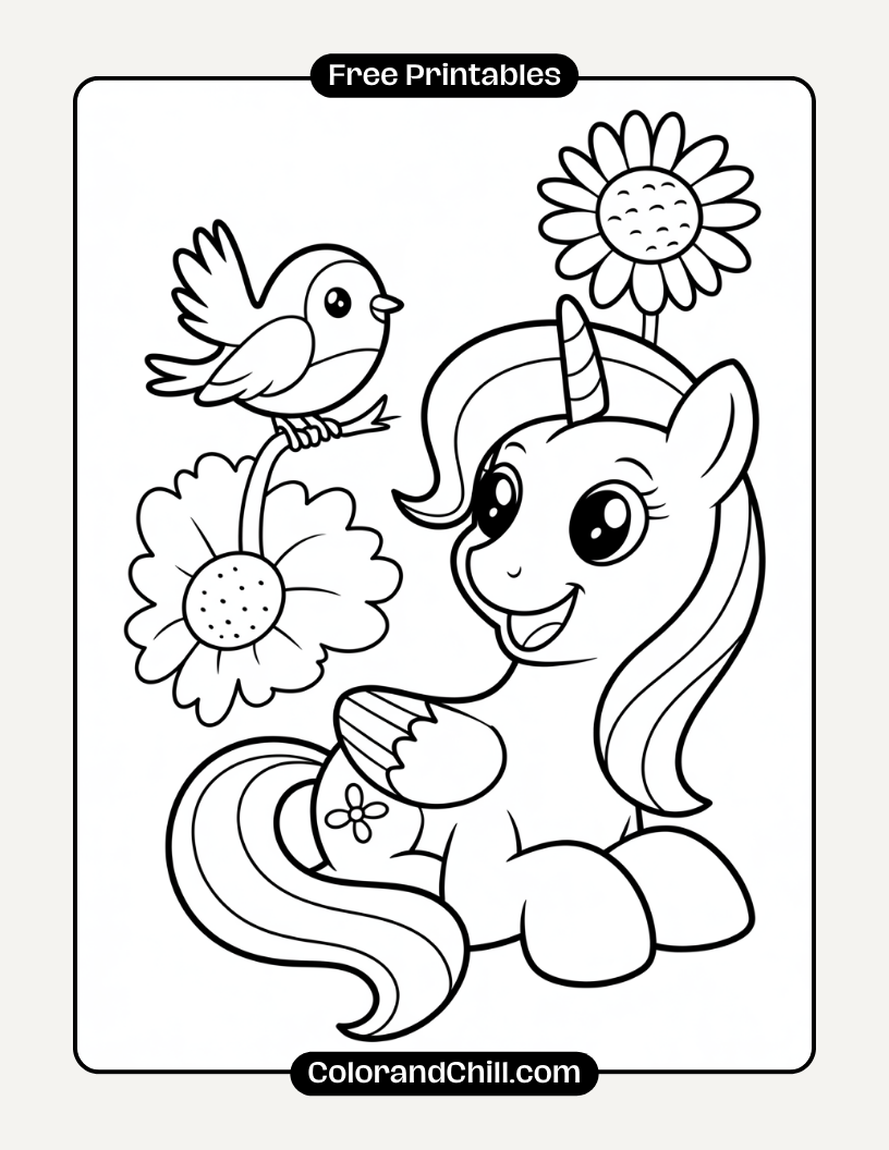 Free Printable MLP Coloring Pages For Kids & Adults