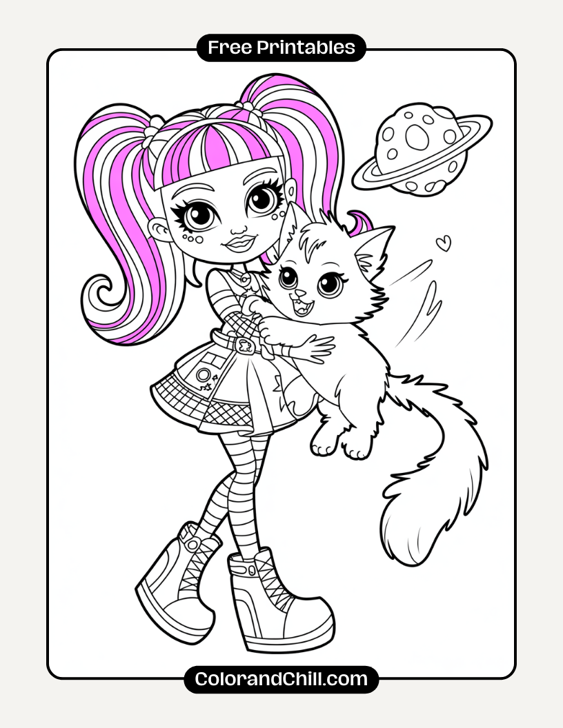 Free Monster High Coloring Pages To Print & Color Now