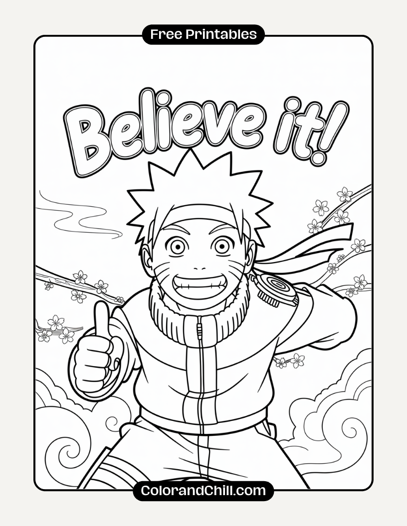 Free Printable Naruto Coloring Pages For Kids & Adults