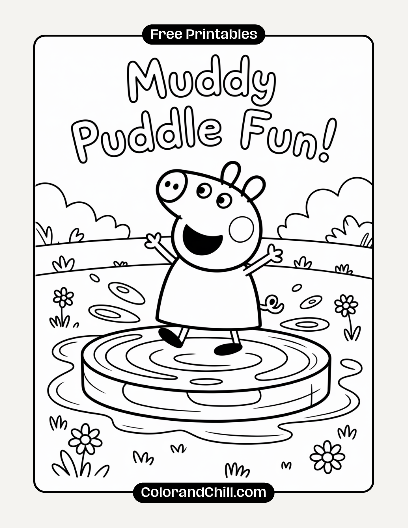 Free Printable Peppa Pig Coloring Pages for Kids