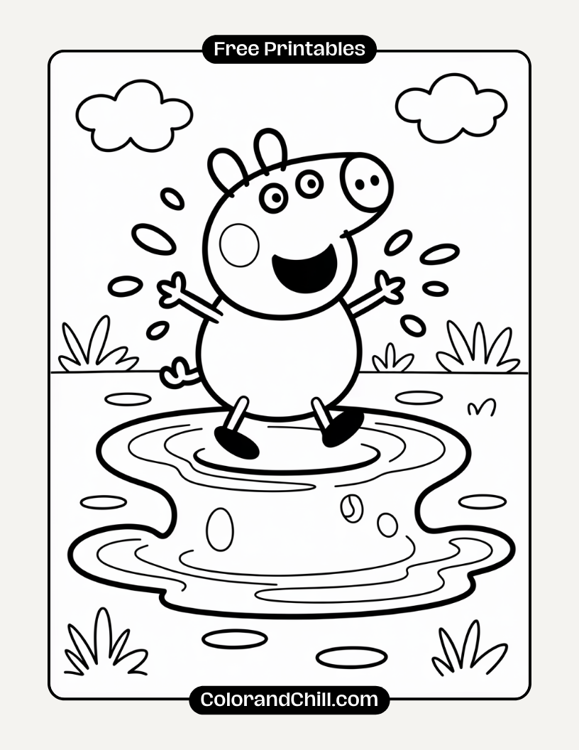 Free Printable Peppa Pig Coloring Pages for Kids