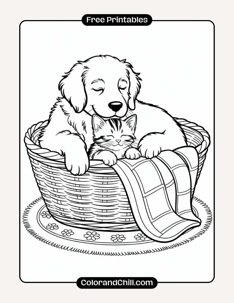 Free Printable Pets Coloring Pages for Kids & Adults