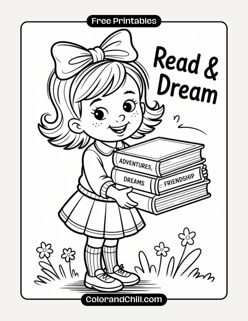 Preppy Coloring Pages for a Chic & Relaxing Afternoon