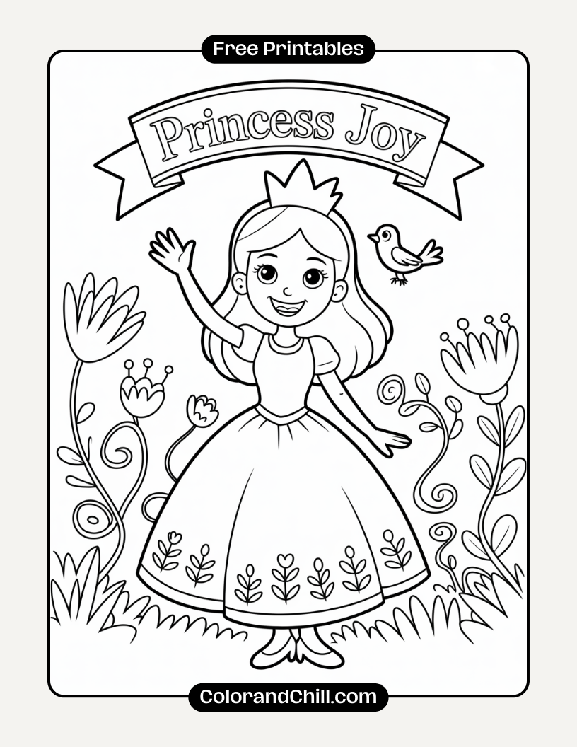 Free Printable Princess Coloring Pages For Kids & Adults