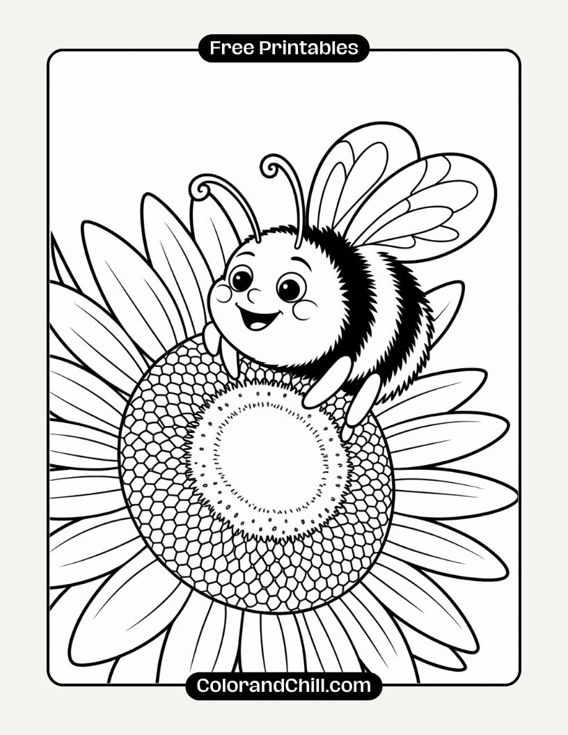 Free Printable Flower Coloring Pages for Adults & Kids