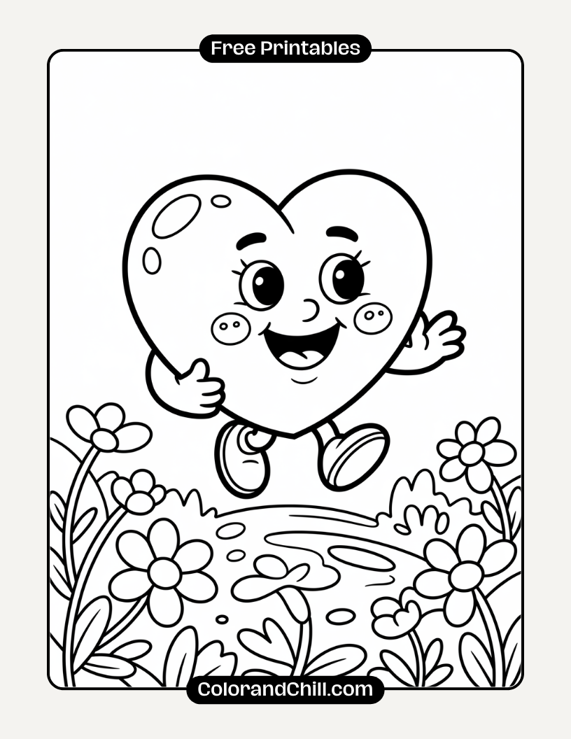 Free Printable Heart Coloring Pages for Adults & Kids