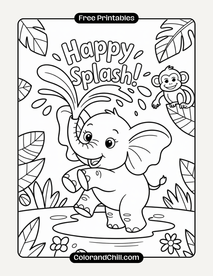 Free Printable Savanna Animals Coloring Pages for Kids