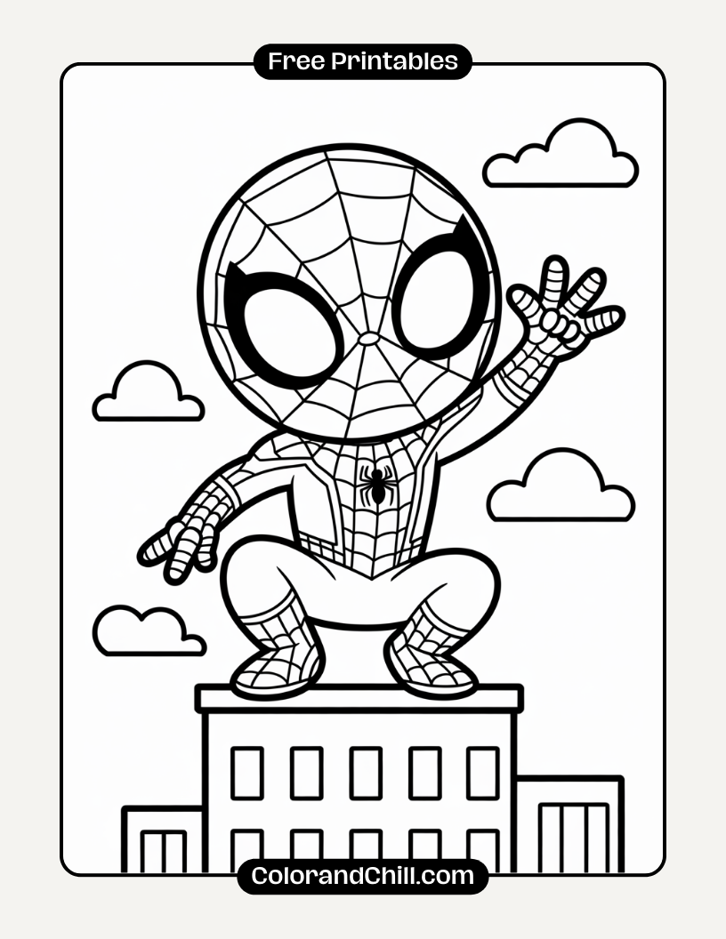 Free Printable Spider-Man Coloring Pages for Kids