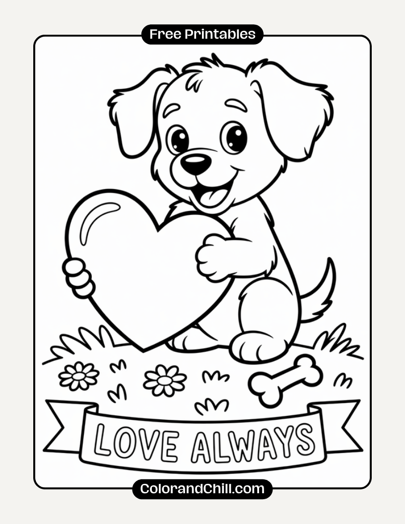 Free Valentine's Day Coloring Pages to Print & Share