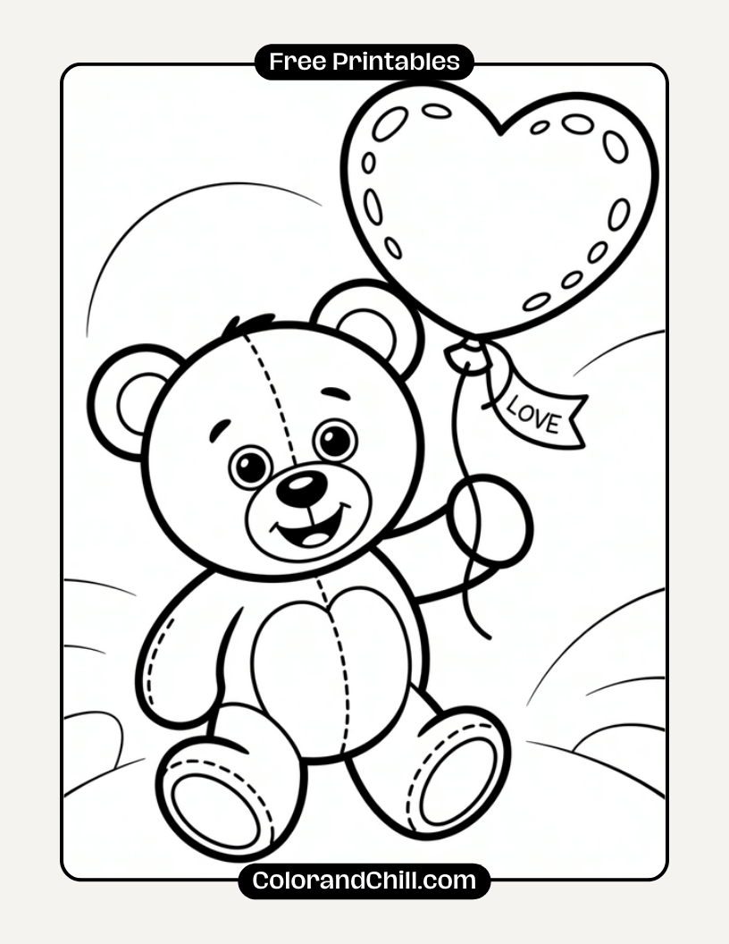 Free Printable Valentine's Day Coloring Pages for Kids & Adults