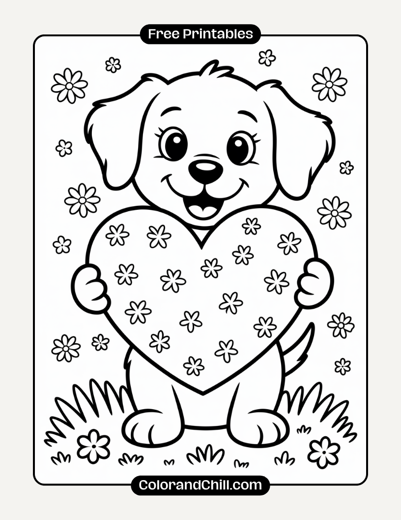 Free Valentine's Day Coloring Pages to Print & Share