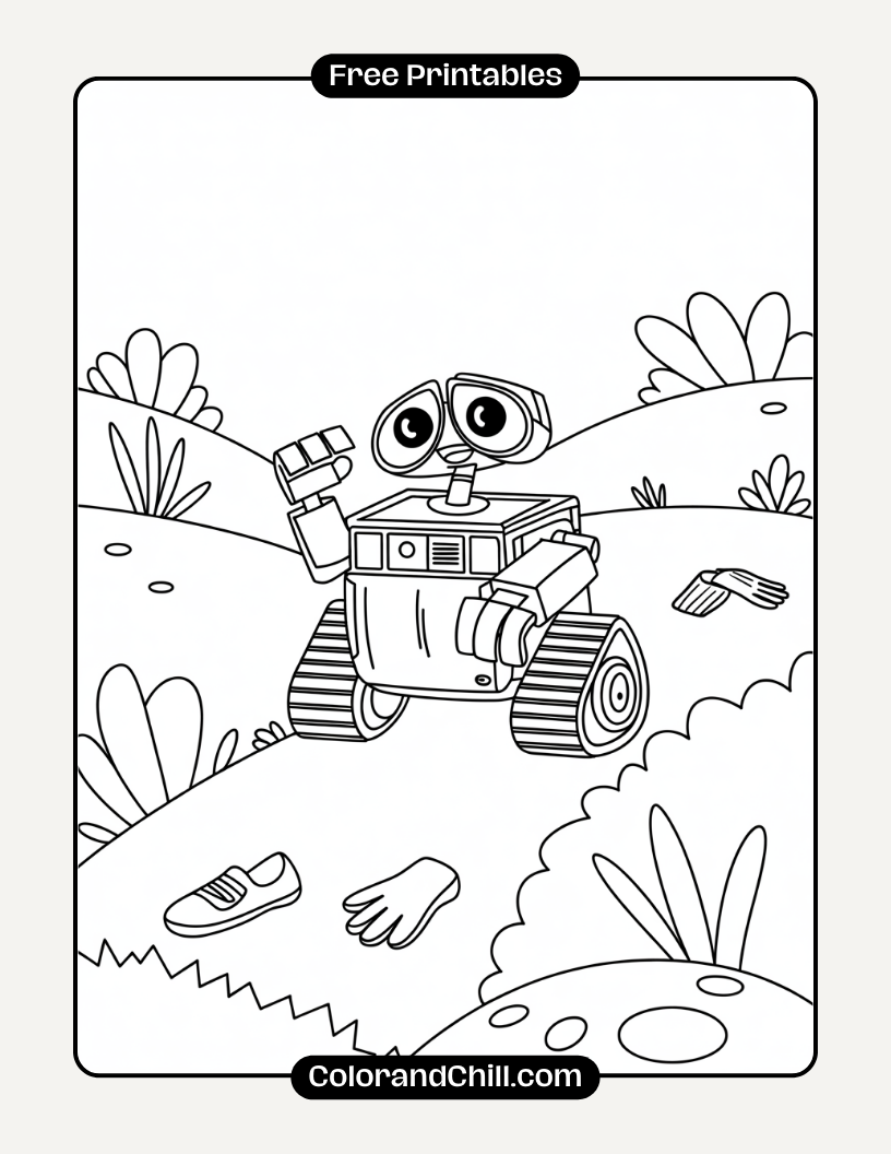 Free Printable Wall-E Coloring Pages for Kids